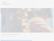 Tablet Screenshot of listhoopla.com